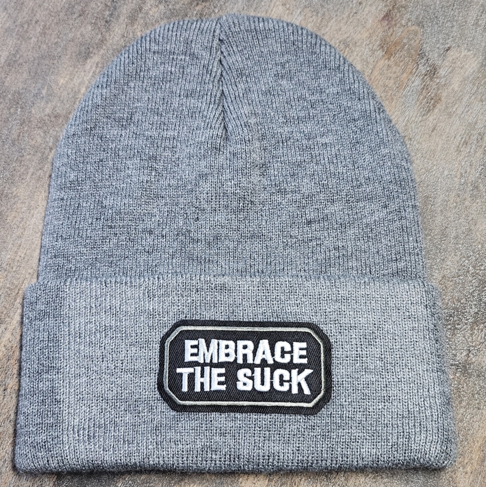 NWT Gray Knit Beanie Hat
